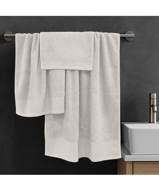 LINO Σετ πετσέτες 3τμχ (30x50,50x90,70x140) Serapha Εκρού