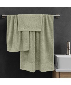 LINO Σετ πετσέτες 3τμχ (30x50,50x90,70x140) Serapha Λεμονί