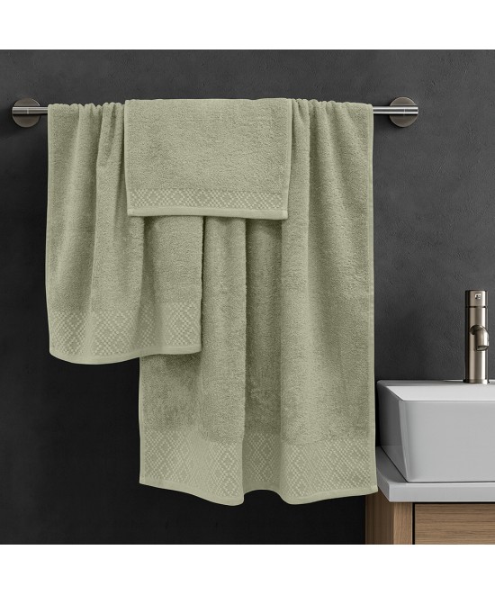 LINO Σετ πετσέτες 3τμχ (30x50,50x90,70x140) Serapha Λεμονί