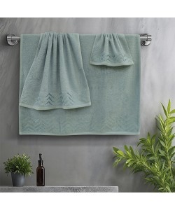 LINO Σετ πετσέτες 3τμχ (30x50,50x90,70x140) Wavie Μέντα