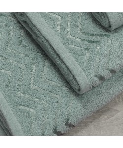 LINO Σετ πετσέτες 3τμχ (30x50,50x90,70x140) Wavie Μέντα LINO Σετ πετσέτες 3τμχ (30x50,50x90,70x140) Wavie Μέντα