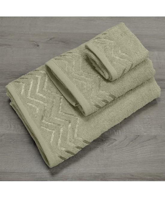 LINO Σετ πετσέτες 3τμχ (30x50,50x90,70x140) Wavie Λεμονί LINO Σετ πετσέτες 3τμχ (30x50,50x90,70x140) Wavie Λεμονί