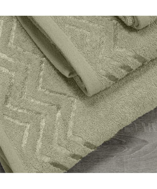 LINO Σετ πετσέτες 3τμχ (30x50,50x90,70x140) Wavie Λεμονί LINO Σετ πετσέτες 3τμχ (30x50,50x90,70x140) Wavie Λεμονί