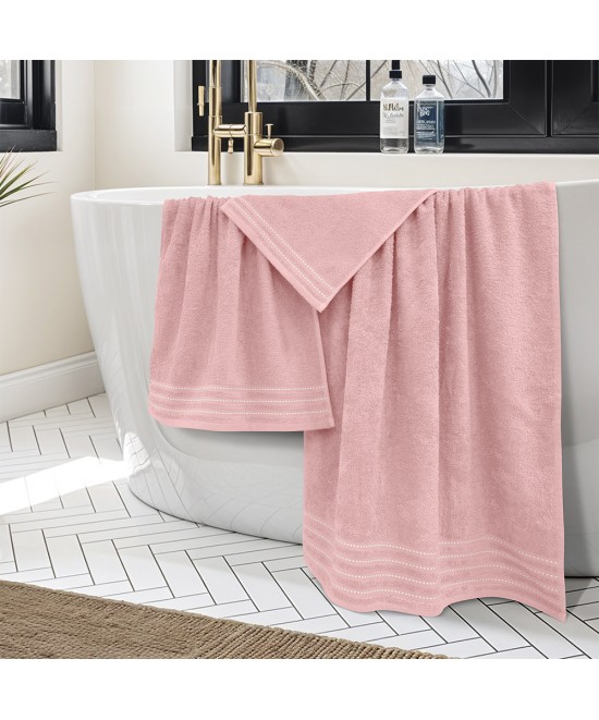 LINO Σετ πετσέτες 3τμχ (30x50,50x90,70x140) Veluva Κοραλί LINO Σετ πετσέτες 3τμχ (30x50,50x90,70x140) Veluva Κοραλί