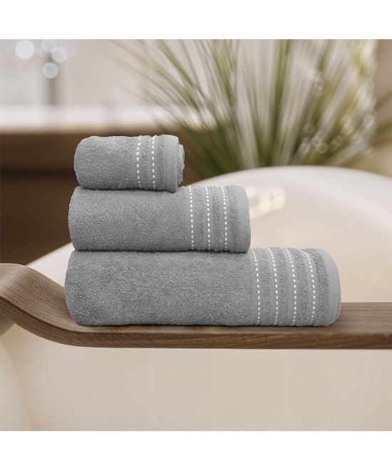 LINO Σετ πετσέτες 3τμχ (30x50,50x90,70x140) Veluva Μόκα LINO Σετ πετσέτες 3τμχ (30x50,50x90,70x140) Veluva Μόκα