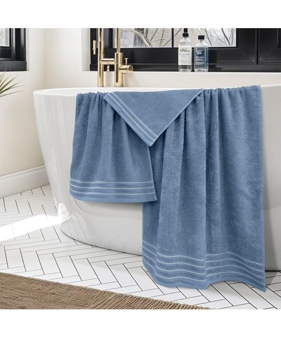 LINO Σετ πετσέτες 3τμχ (30x50,50x90,70x140) Veluva Πετρόλ