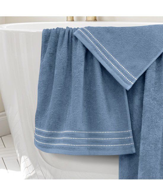 LINO Σετ πετσέτες 3τμχ (30x50,50x90,70x140) Veluva Πετρόλ