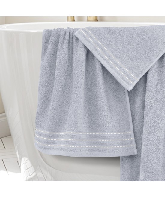 LINO Σετ πετσέτες 3τμχ (30x50,50x90,70x140) Veluva Ανοιχτό Γκρι LINO Σετ πετσέτες 3τμχ (30x50,50x90,70x140) Veluva Ανοιχτό Γκρι