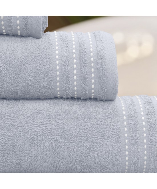 LINO Σετ πετσέτες 3τμχ (30x50,50x90,70x140) Veluva Ανοιχτό Γκρι LINO Σετ πετσέτες 3τμχ (30x50,50x90,70x140) Veluva Ανοιχτό Γκρι