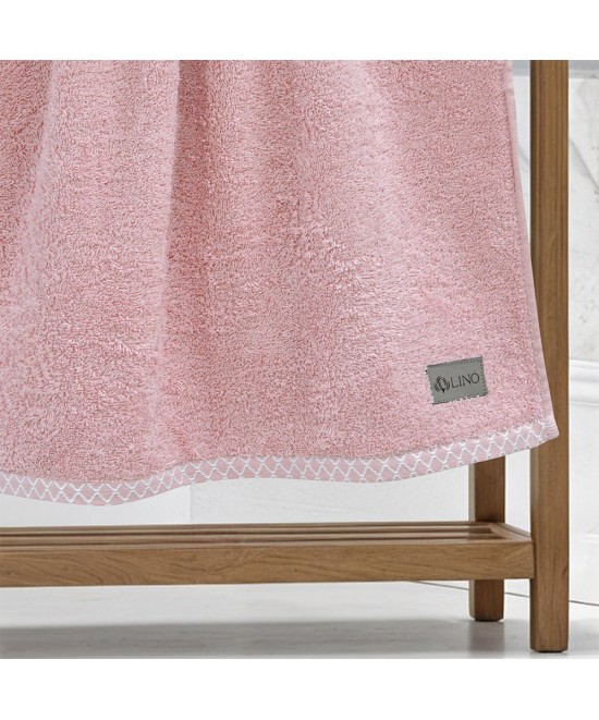 LINO Πετσέτα Προσώπου (50x90) Marley Κοραλί