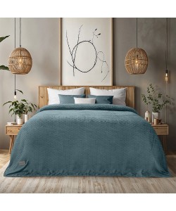LINO Κουβέρτα Υπέρδιπλη (220x240) Flannel Lofti Ντένιμ