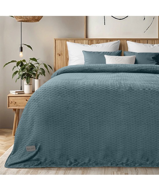 LINO Κουβέρτα Υπέρδιπλη (220x240) Flannel Lofti Ντένιμ LINO Κουβέρτα Υπέρδιπλη (220x240) Flannel Lofti Ντένιμ