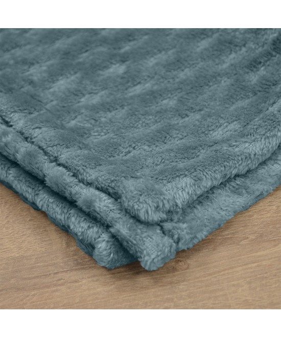 LINO Κουβέρτα Υπέρδιπλη (220x240) Flannel Lofti Ντένιμ LINO Κουβέρτα Υπέρδιπλη (220x240) Flannel Lofti Ντένιμ