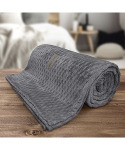 LINO Κουβέρτα Υπέρδιπλη (220x240) Flannel Lofti Γκρι LINO Κουβέρτα Υπέρδιπλη (220x240) Flannel Lofti Γκρι