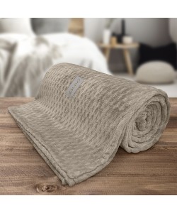 LINO Κουβέρτα Υπέρδιπλη (220x240) Flannel Lofti Taupe LINO Κουβέρτα Υπέρδιπλη (220x240) Flannel Lofti Taupe
