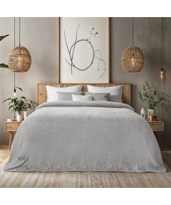 LINO Κουβέρτα Υπέρδιπλη (220x240) Flannel Lofti Ασημί
