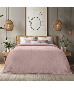 LINO Κουβέρτα Υπέρδιπλη (220x240) Flannel Lofti Λιλά