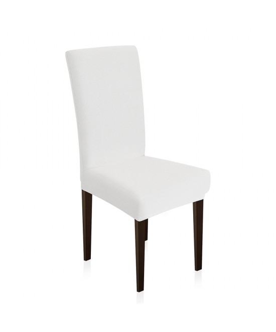 LINO Κάλυμμα Καρέκλας Ελαστικό Elegance Λευκό
