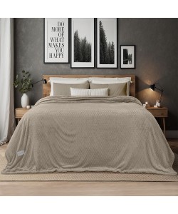 LINO Κουβέρτα Υπέρδιπλη (220x240) Sherpa Lofti Taupe