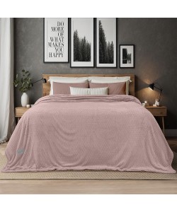 LINO Κουβέρτα Υπέρδιπλη (220x240) Sherpa Lofti Λιλά