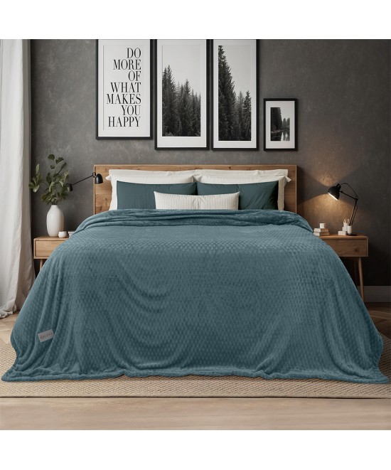 LINO Κουβέρτα Μονή (160x220) Sherpa Lofti Ντένιμ LINO Κουβέρτα Μονή (160x220) Sherpa Lofti Ντένιμ