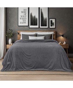 LINO Κουβέρτα Μονή (160x220) Sherpa Lofti Γκρι