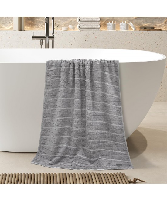 LINO Πετσέτα Σώματος (80x150) Loomline Γκρι