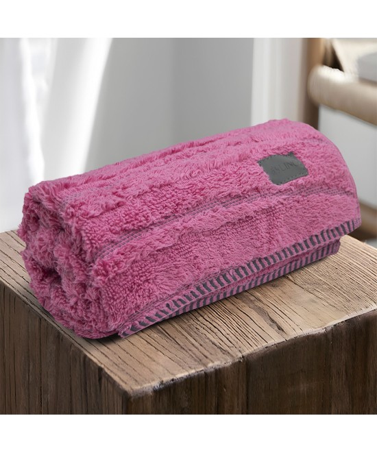 LINO Πετσέτα Προσώπου (50x100) Loomline Κοραλί