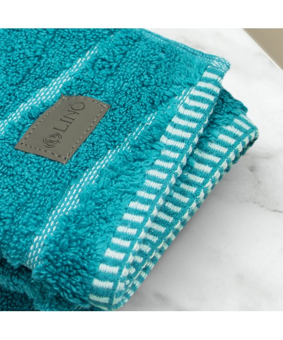 LINO Πετσέτα Χεριών (40x60) Loomline Πετρόλ
