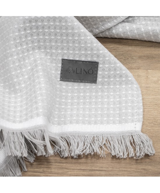 LINO Ποτηρόπανο (40x60) Niksi Ασημί