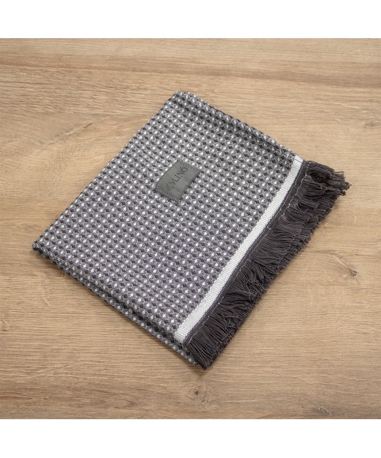 LINO Ποτηρόπανο (40x60) Niksi Σκούρο Γκρι