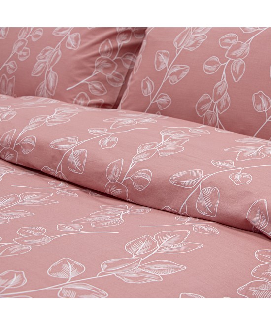 LINO Σετ Παπλωματοθήκη Υπέρδιπλη (225x245) Dejar Ροζ