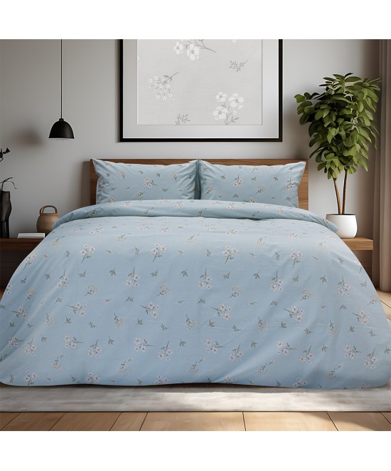 LINO Σετ Παπλωματοθήκη Υπέρδιπλη (225x245) Diminuto Μέντα