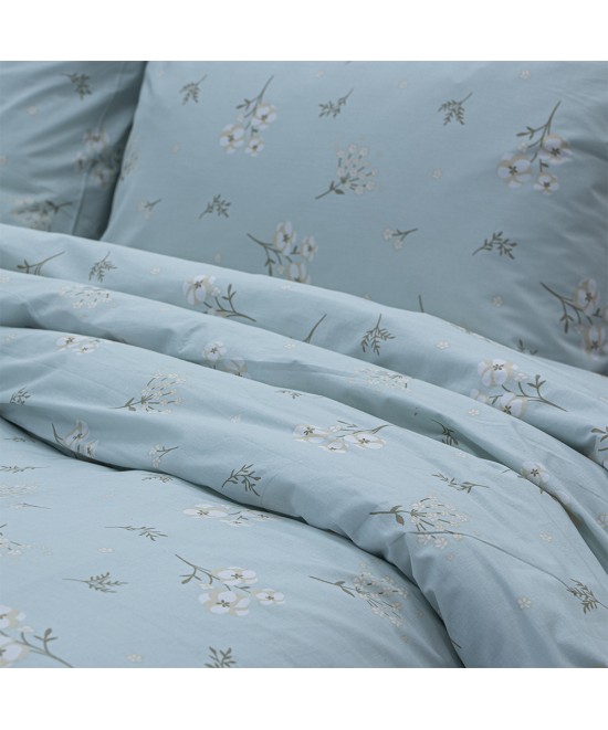 LINO Σετ Παπλωματοθήκη Υπέρδιπλη (225x245) Diminuto Μέντα