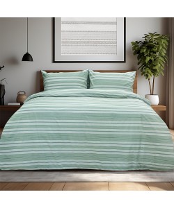 LINO Σετ Παπλωματοθήκη Μονή (165x245) Carril Λαδί