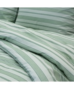 LINO Σετ Σεντόνια Υπέρδιπλα με Λάστιχο (165x200+32) Carril Λαδί