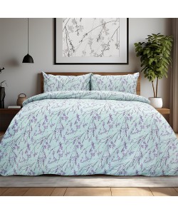 LINO Σετ Σεντόνια Με Λάστιχο (105x200+32) Amandes Λιλά