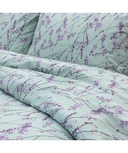 LINO Σετ Σεντόνια Με Λάστιχο (105x200+32) Amandes Λιλά