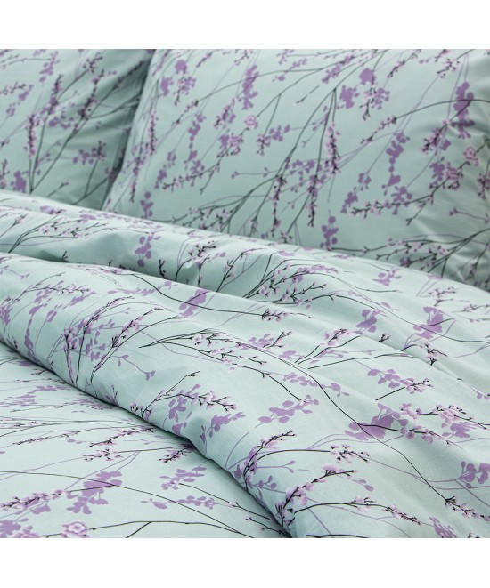 LINO Σετ Σεντόνια Με Λάστιχο (105x200+32) Amandes Λιλά LINO Σετ Σεντόνια Με Λάστιχο (105x200+32) Amandes Λιλά