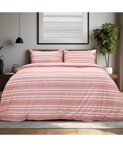 LINO Σετ Σεντόνια Με Λάστιχο (105x200+32) Carril Ροζ