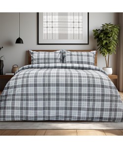 LINO Σετ Σεντόνια Με Λάστιχο (105x200+32) Panier Γκρι