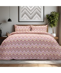 LINO Σετ Σεντόνια Μονά (170x260) Flots Ροζ