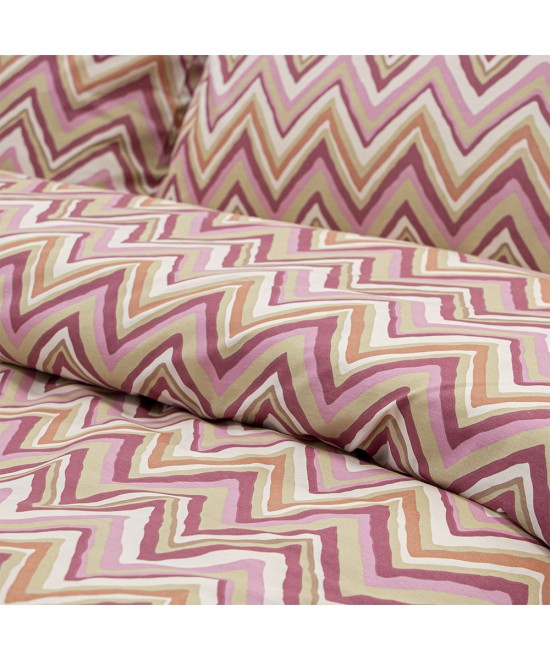 LINO Σετ Σεντόνια Μονά (170x260) Flots Ροζ