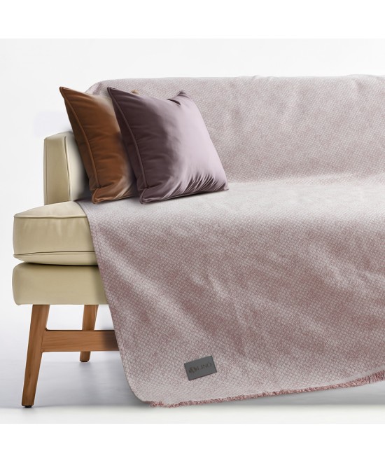 LINO Ριχτάρι Πολυθρόνας (180x180) Serpente Ροζ