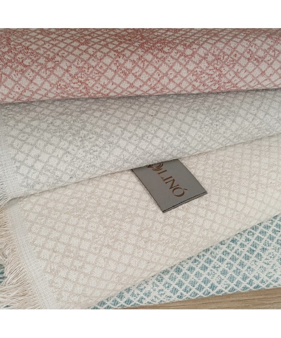 LINO Ριχτάρι Πολυθρόνας (180x180) Serpente Ροζ