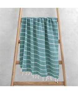 LINO Pestemal Παρεό Veliu 90x180 Πετρόλ