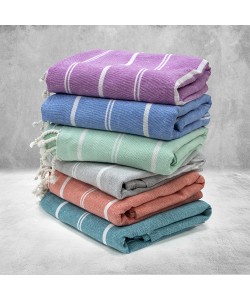 LINO Pestemal Παρεό Veliu 90x180 Πετρόλ