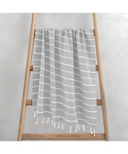 LINO Pestemal Παρεό Veliu 90x180 Γκρι