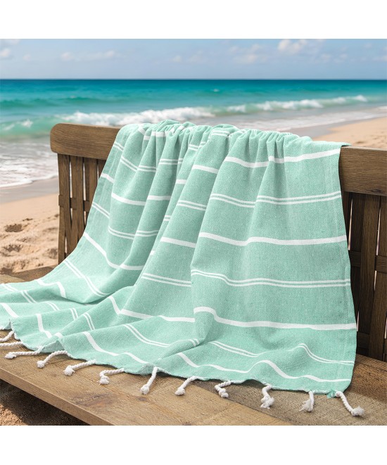 LINO Pestemal Παρεό Veliu 90x180 Μέντα