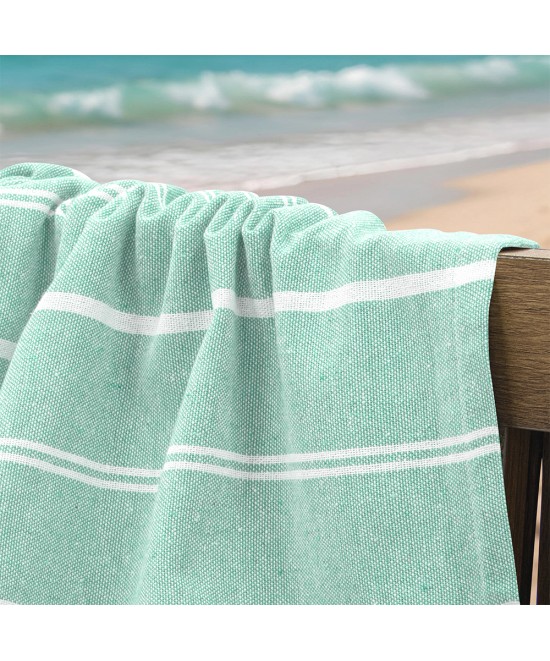 LINO Pestemal Παρεό Veliu 90x180 Μέντα